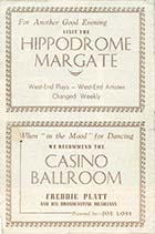 Casino Circus programme Back page ca 1946 | Margate History